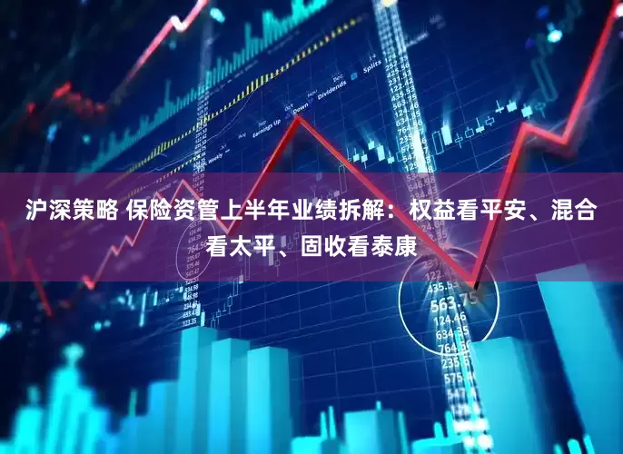 沪深策略 保险资管上半年业绩拆解：权益看平安、混合看太平、固收看泰康